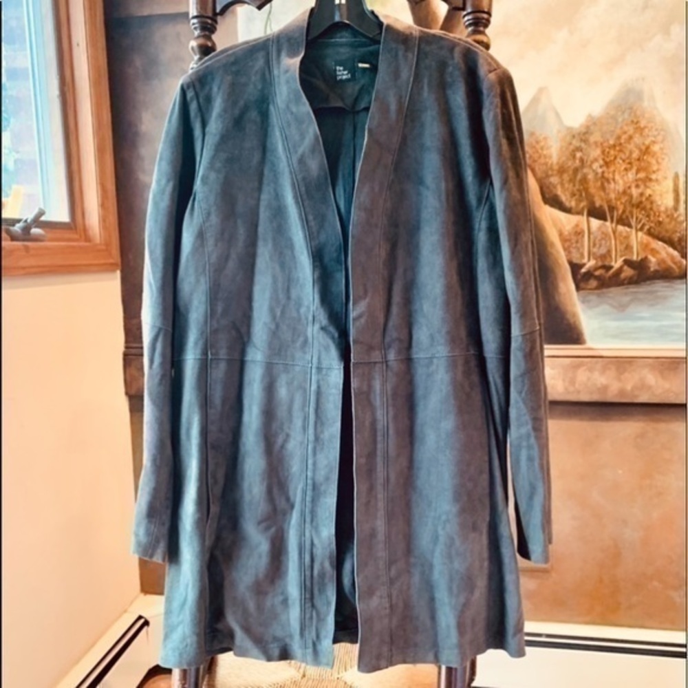 ✨✨Fisher Project Steel Gray Calf Suede Jacket ✨M✨